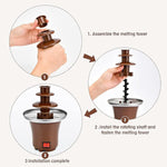 🍫 Mini Fuente de Chocolate de Acero Inoxidable (Grado Alimenticio)