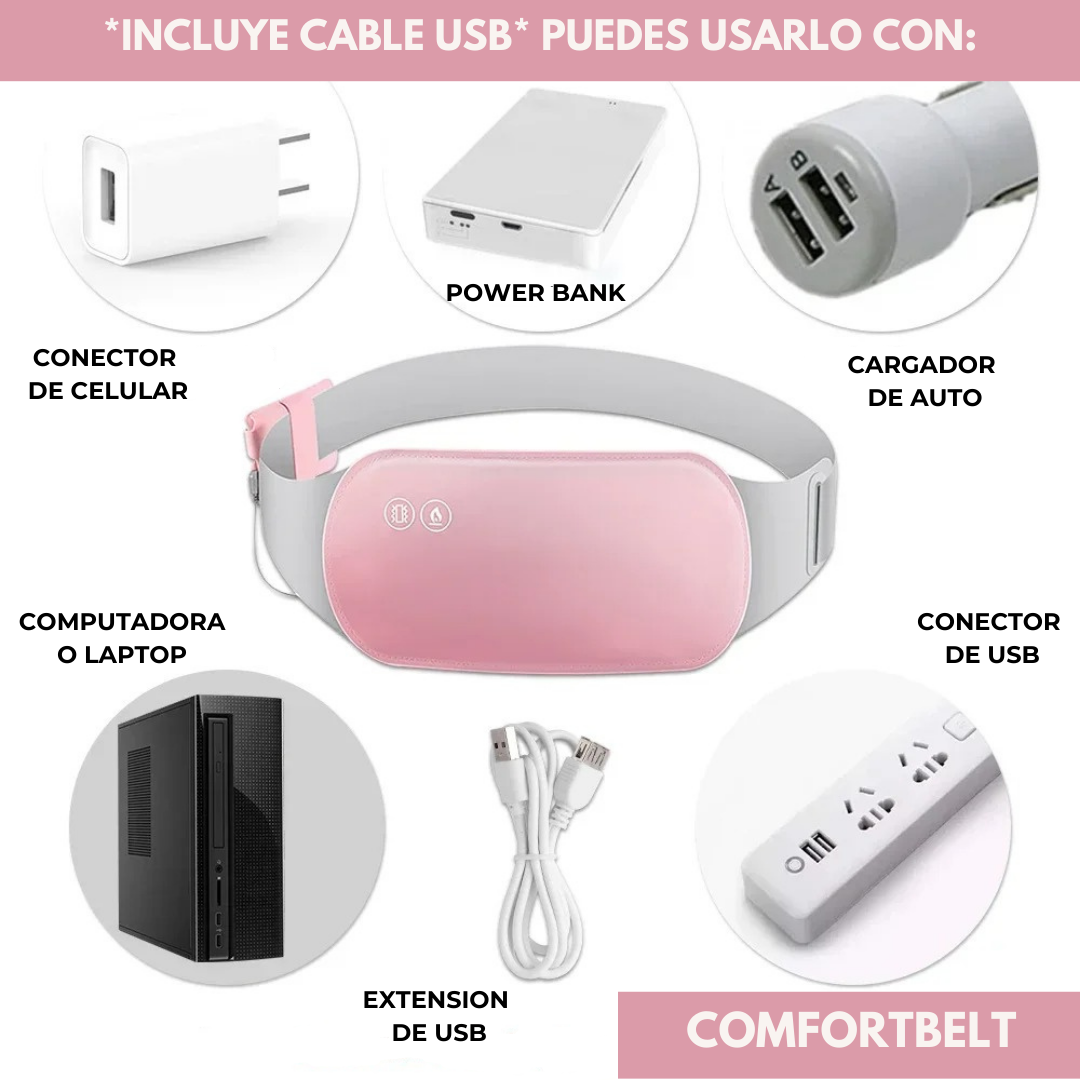 ComfortBelt™ | 😍 Banda térmica para cólicos 💟 + ENVIO GRATIS