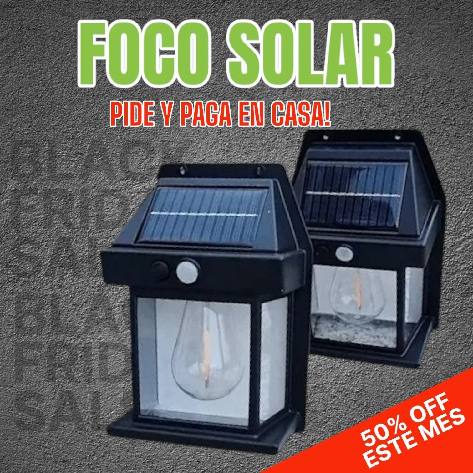 🌟 Lampara Solar de Pared🌱+ENVÍO GRATIS