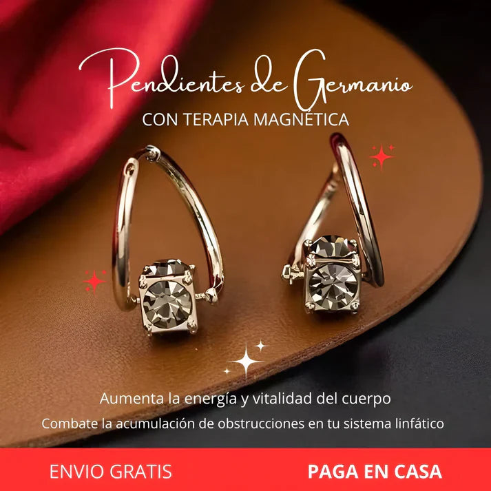 Pendientes de Germanio con Terapia Magnética + ENVIO GRATIS