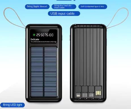Batería portátil con panel solar 20000mAh+ ENVIO GRATIS
